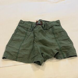 Janie and Jack Olive Green Girl’s Cargo Shorts